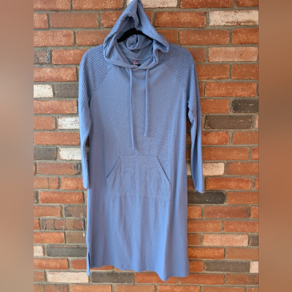 ADORE ME  Hooded Cover Up Dress Soft Lounge Long Sleeve